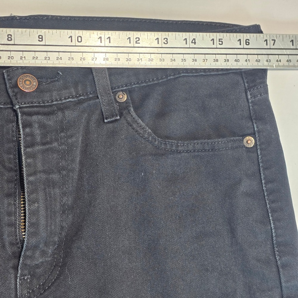 Levis 510 Skinny Fit Black Jeans Mens 33x30 Stretch Denim 05510-4173 - Picture 14 of 16